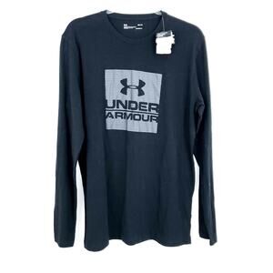 Under Armour Heat Gear Mens Boxed In Long Sleeve Shirt Medium Tee Charged Cotton